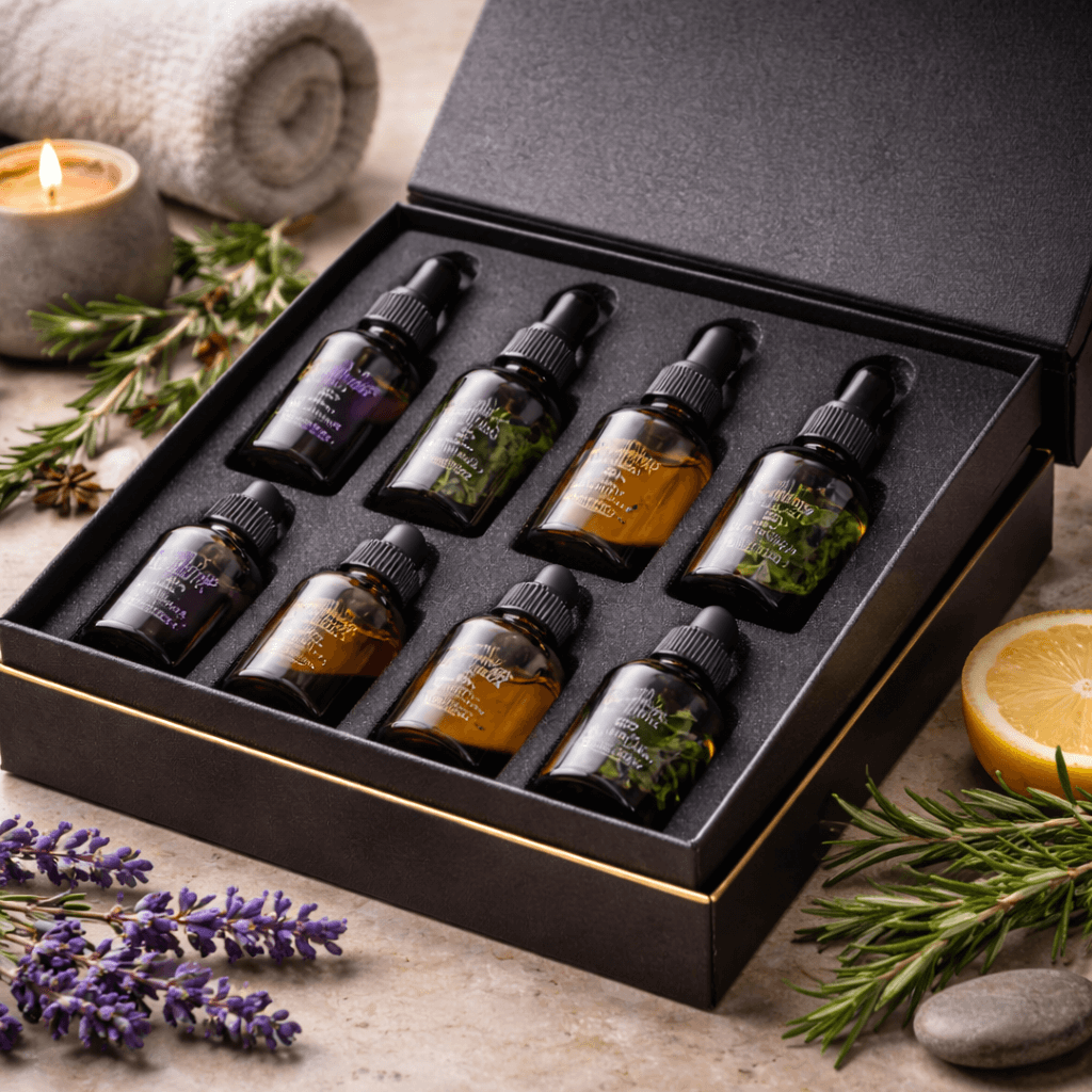 Essential Oil Gift Set – 6-Piece Aromatherapy Kit (Lavender, Eucalyptus, Rosemary & More)