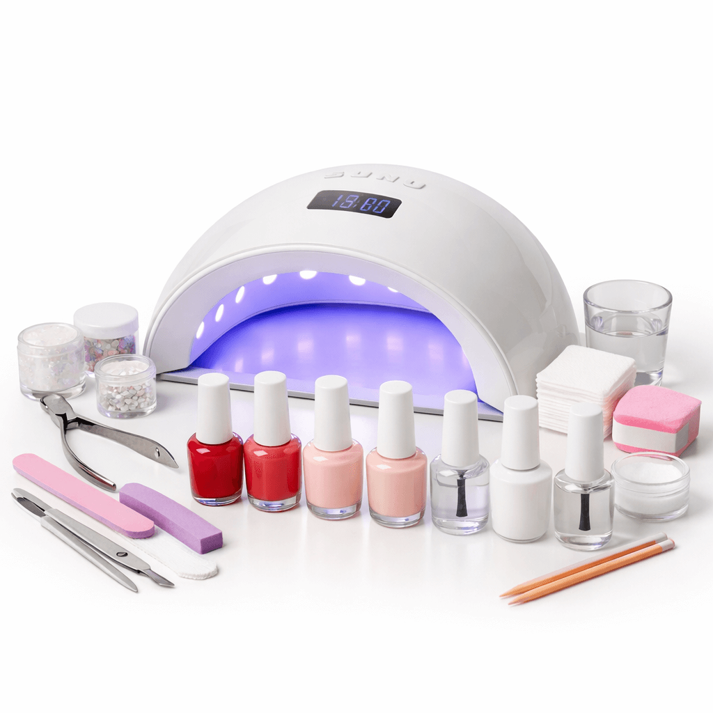 Gelish & SunUV Gel Nail Kit with UV Lamp – Complete Professional Gel Nail Set